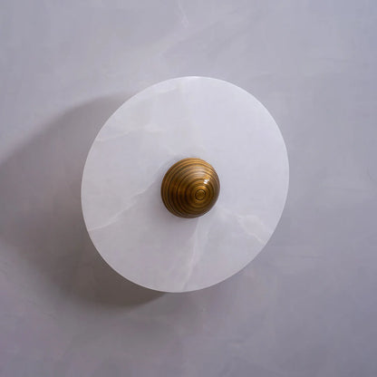 Round Alabaster Wall Lamp