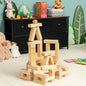 54 Pieces Tumbling Timber Toy with Carrying Bag