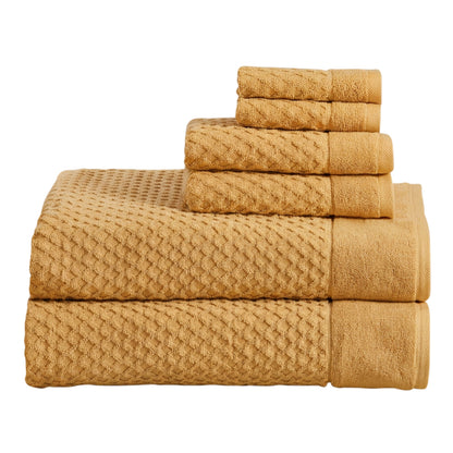 Cotton Diamond Waffle Weave Bath Towel Set - Grayson Collection