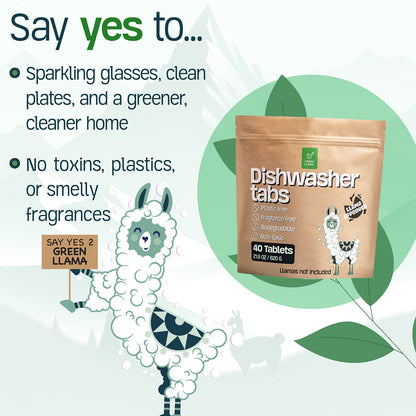 EWG Verified™ & PVA-Free Dishwasher Tabs