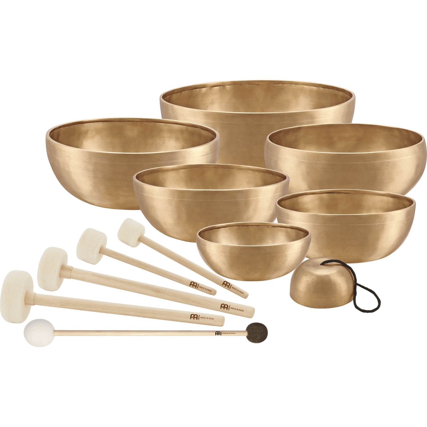 Chakra Healing Tibetan Singing Bowl Set - 7 bowls, 5 mallets, 8850 g