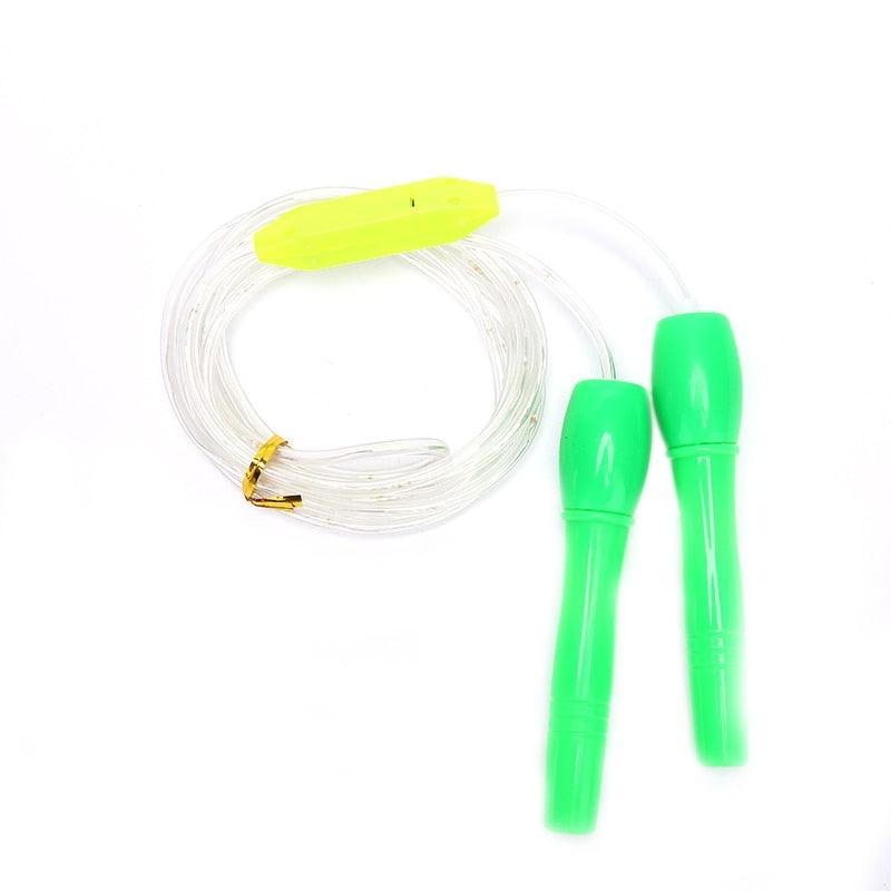 School Children Fitness Jump Ropes LED Light Up Skipping Kids Luminous Home Exercise Rope Sports Supplies Colorful Glowing Skipping Rope Handles Fast Speed Rope LED Light Up Colorful Jump Rope