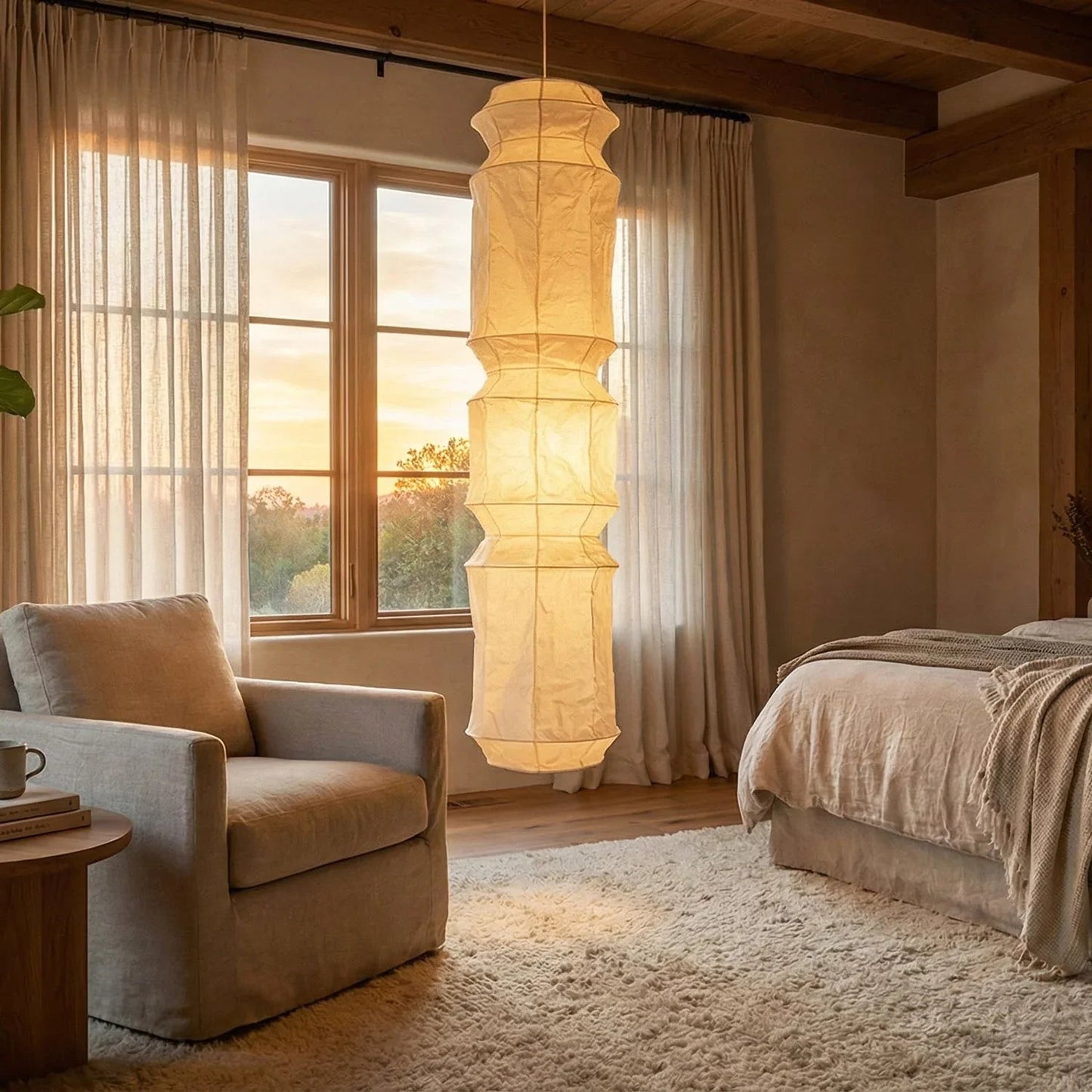 Akari Segmented Long Column L6 Pendant Light