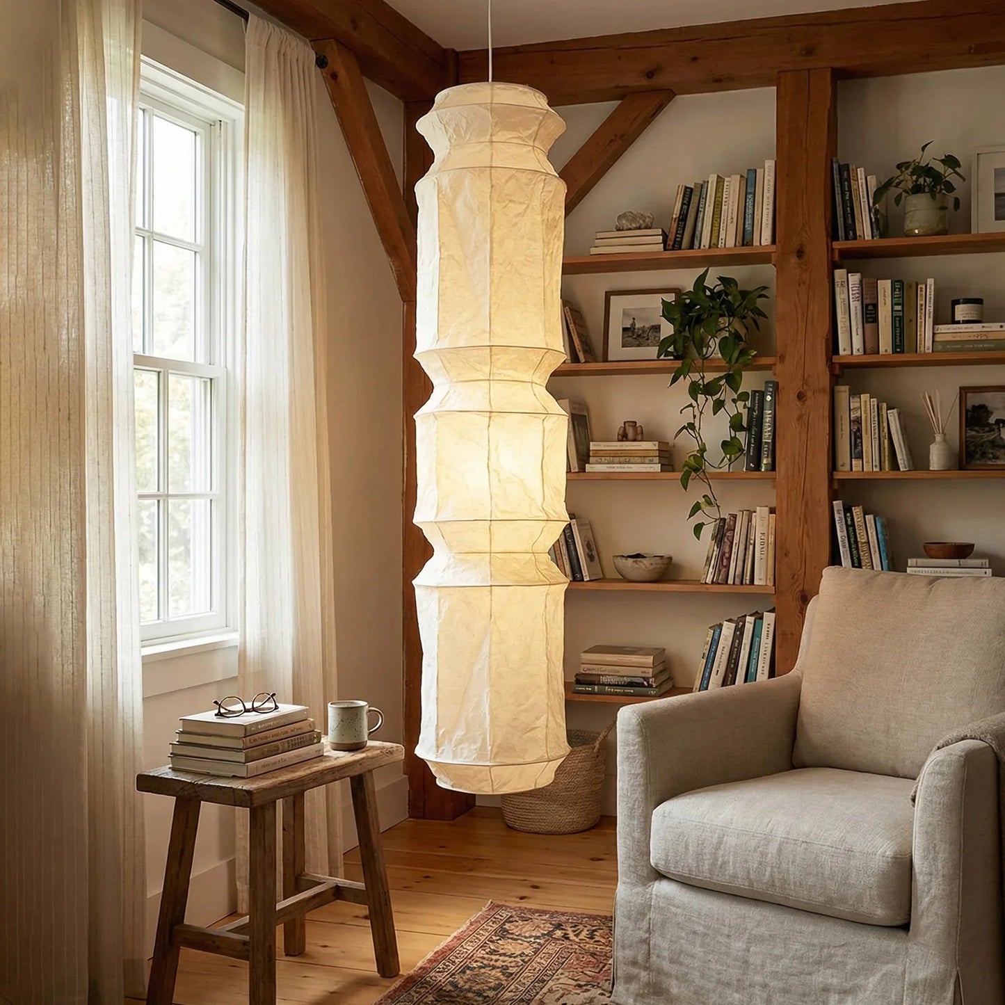 Akari Segmented Long Column L6 Pendant Light