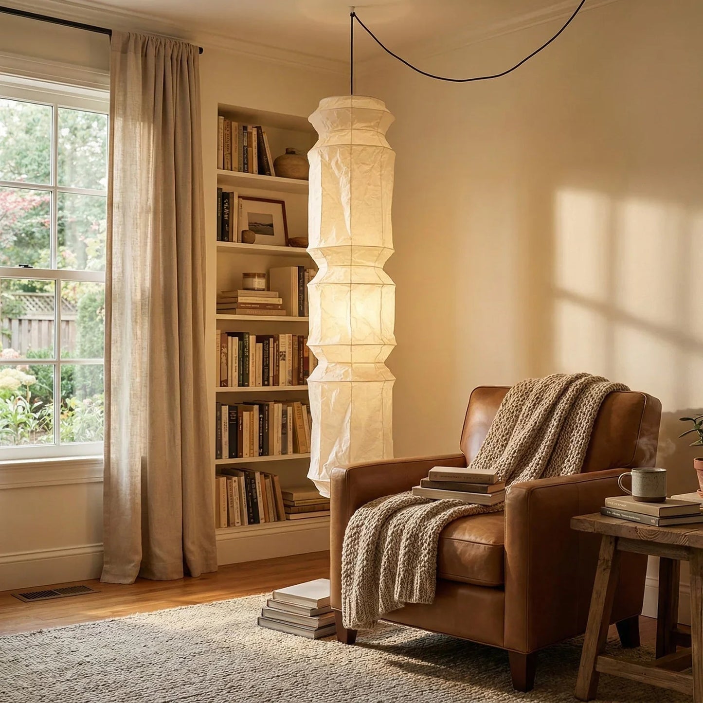 Akari Segmented Long Column L6 Pendant Light