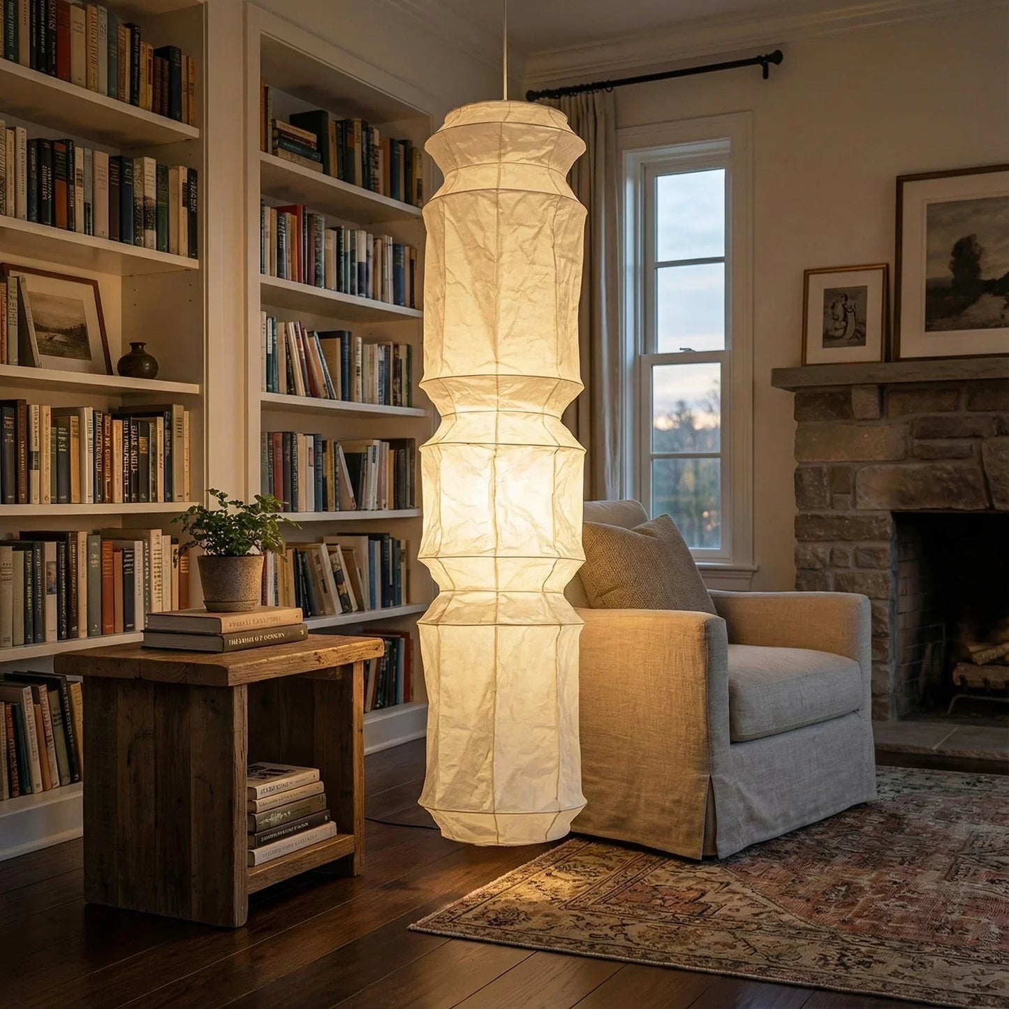 Akari Segmented Long Column L6 Pendant Light
