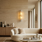 Selene Alabaster Column Sconce