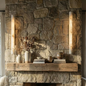 Selene Alabaster Column Sconce