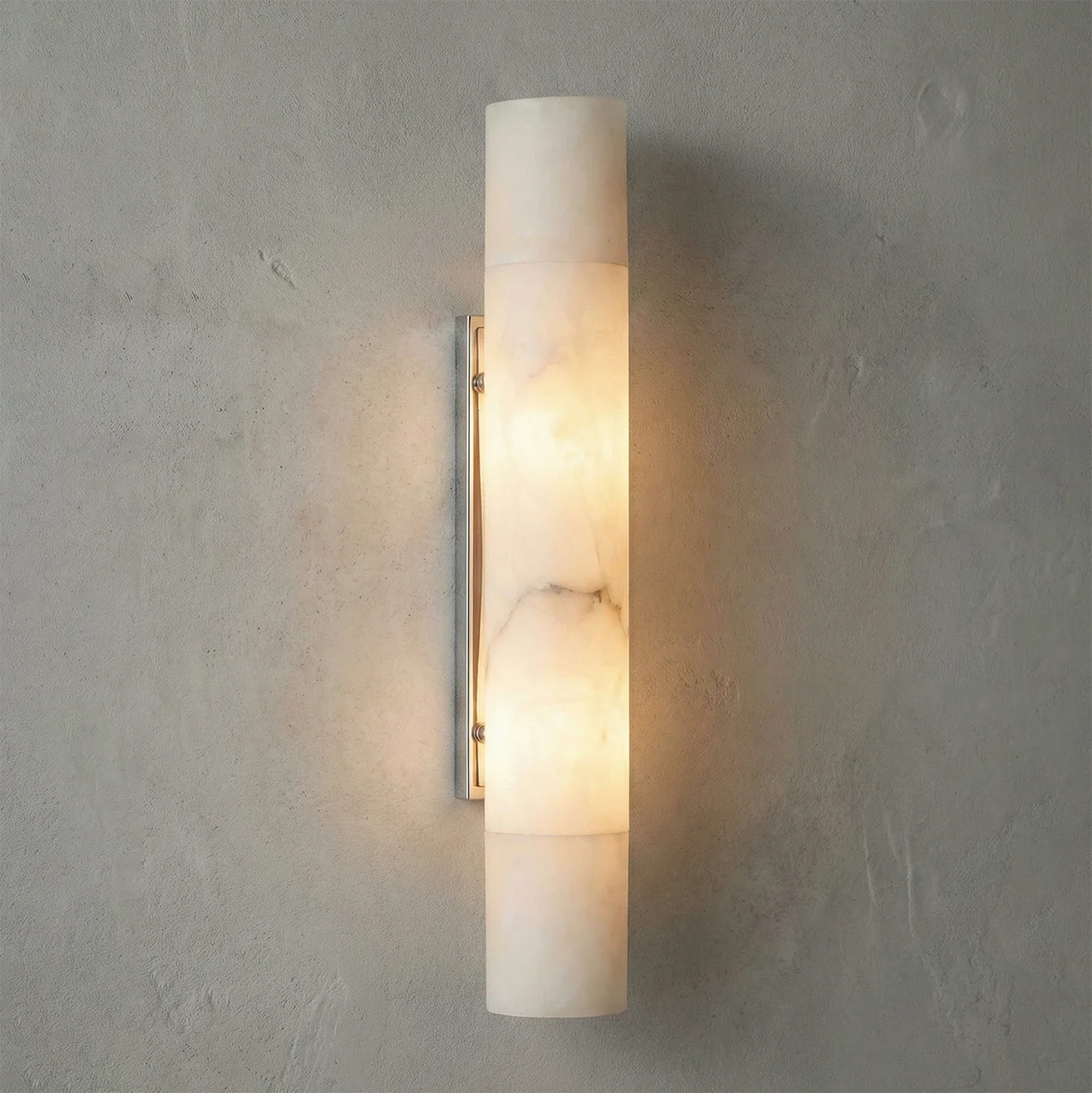 Selene Alabaster Column Sconce