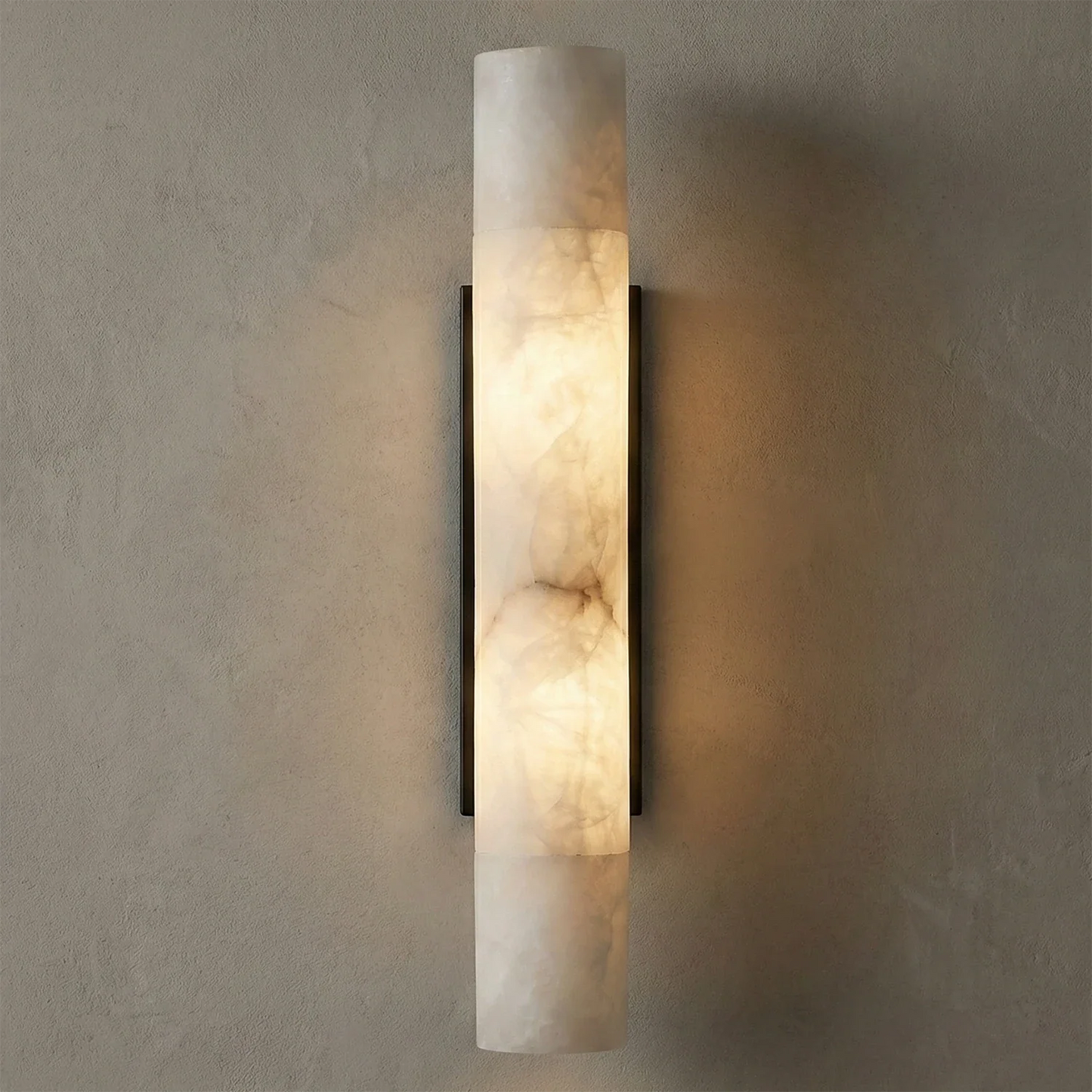 Selene Alabaster Column Sconce