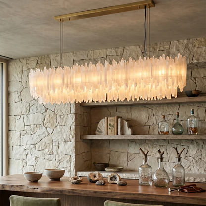 Selenite Layer Pendant Light