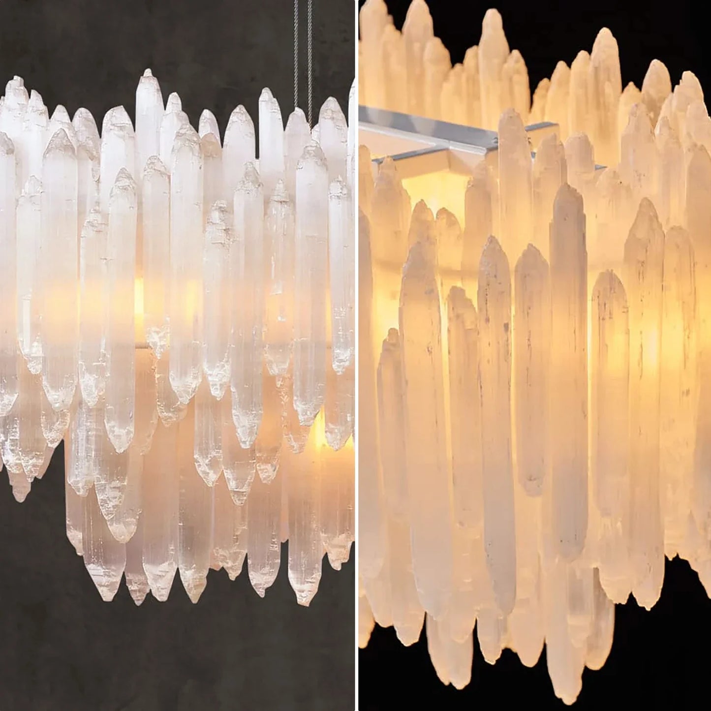 Selenite Layer Pendant Light