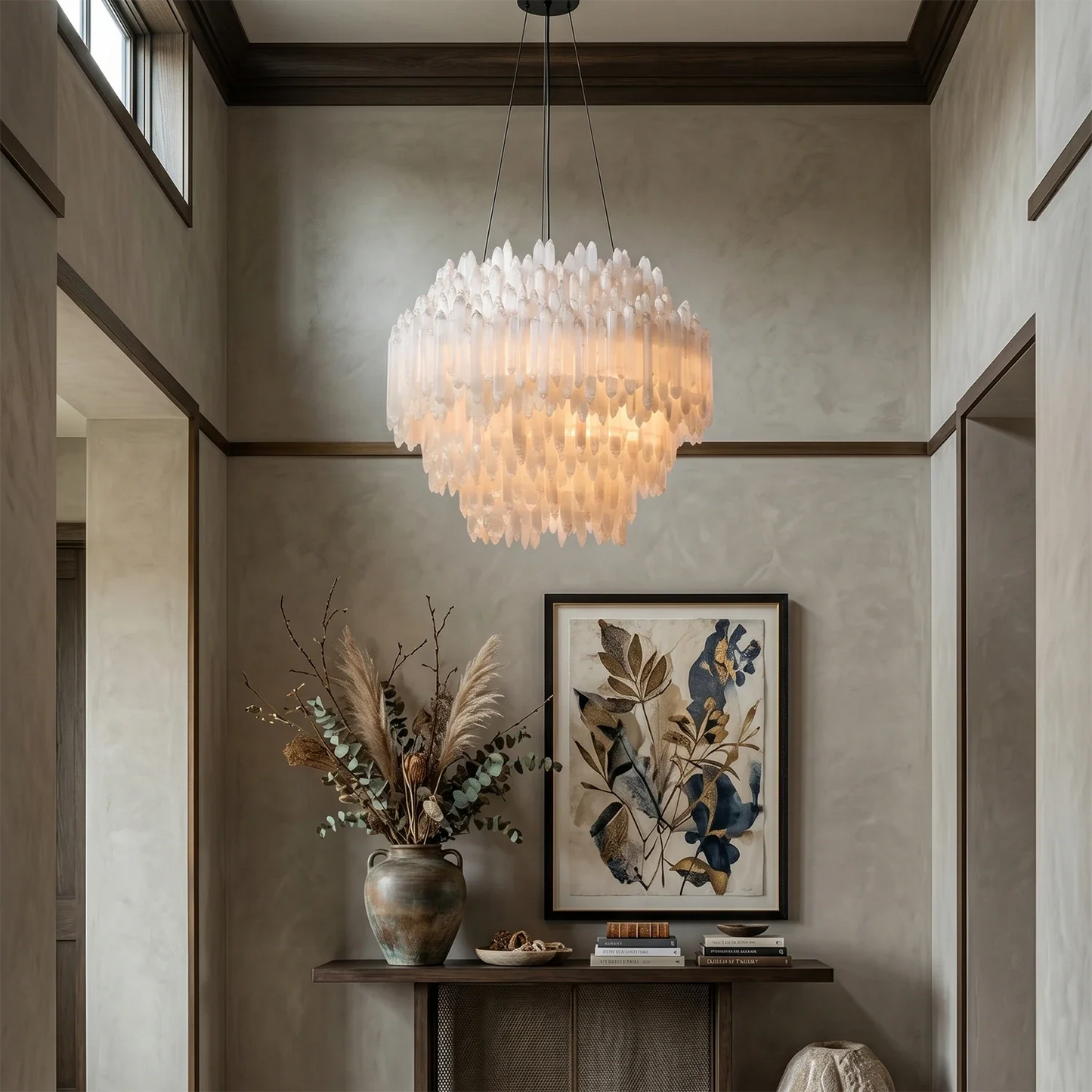 Selenite Layer Pendant Light