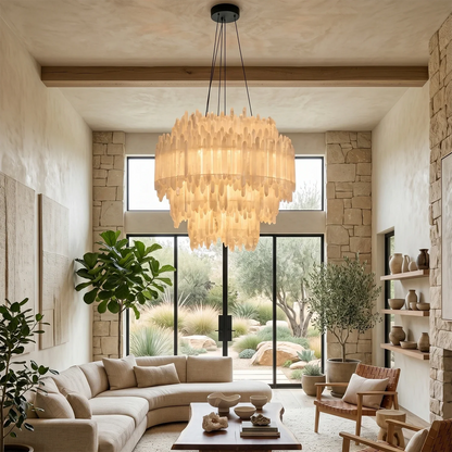 Selenite Layer Pendant Light