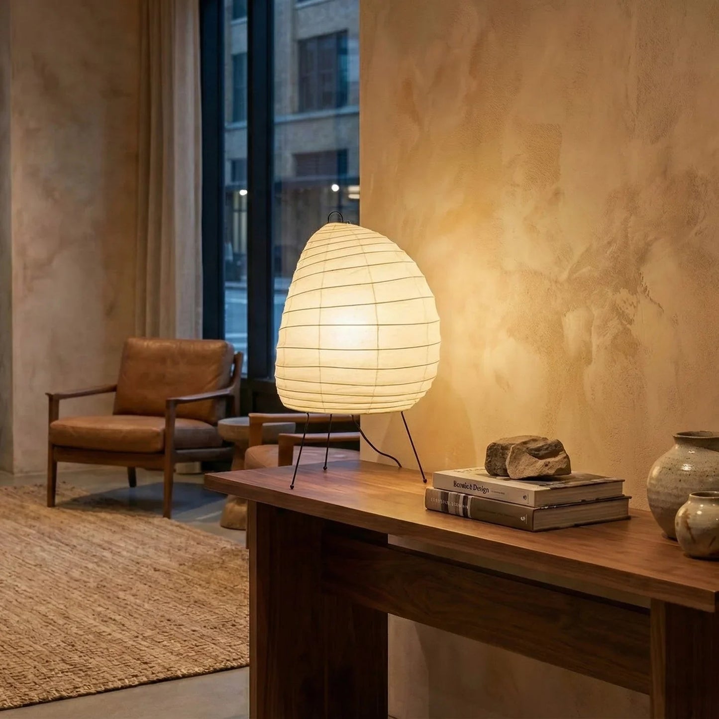 Akari Semi Oval Shape 1N Table Lamp