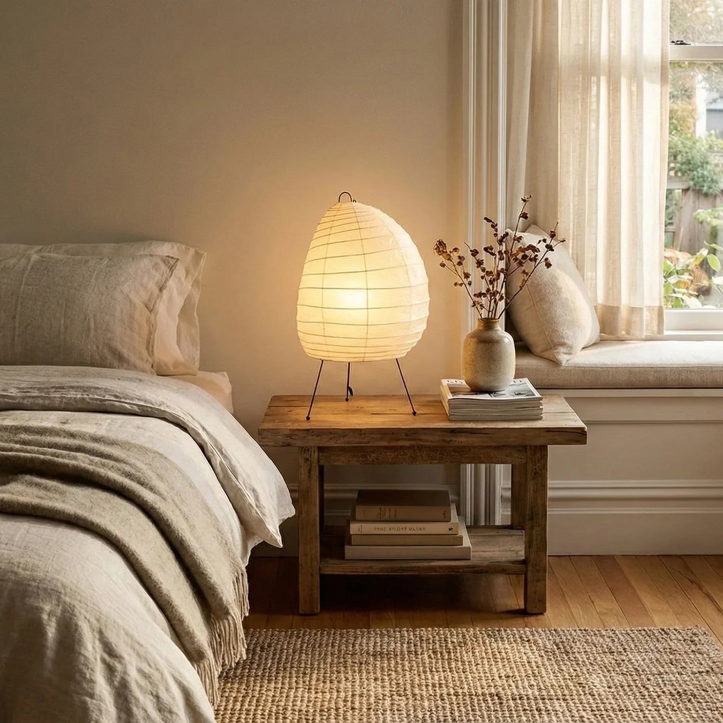 Akari Semi Oval Shape 1N Table Lamp