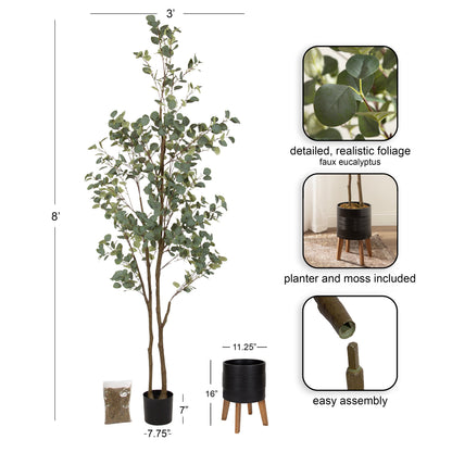 Eudora Faux Eucalyptus Tree