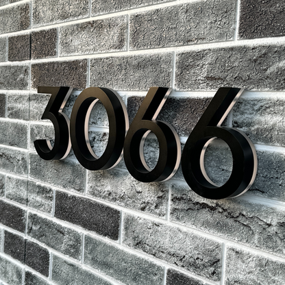 Backlit LED House Numbers – Custom Illuminated Address Numbers for Outdoor Use