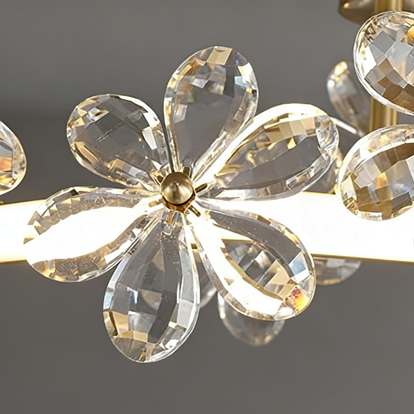 Sparkling Crystal Plum Blossom Ceiling Light
