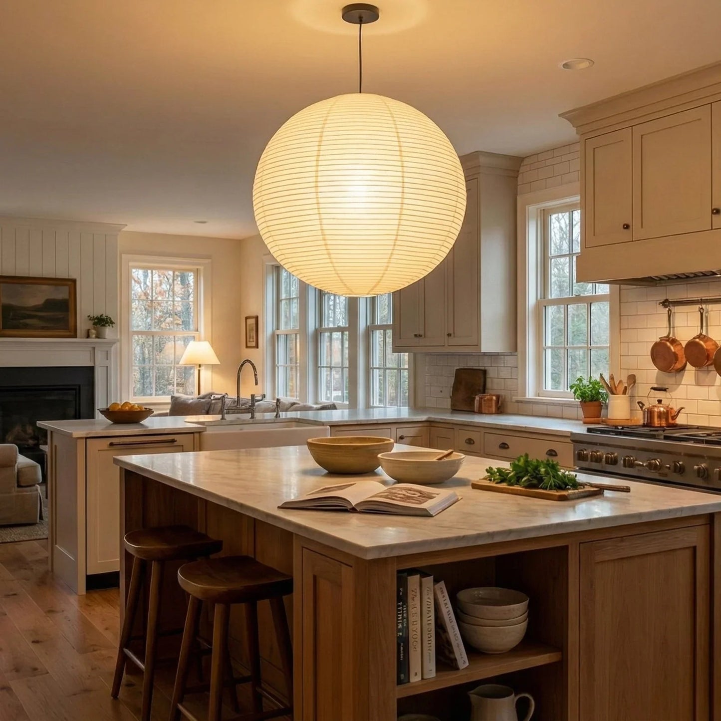 Akari Spherical A Series Pendant Light
