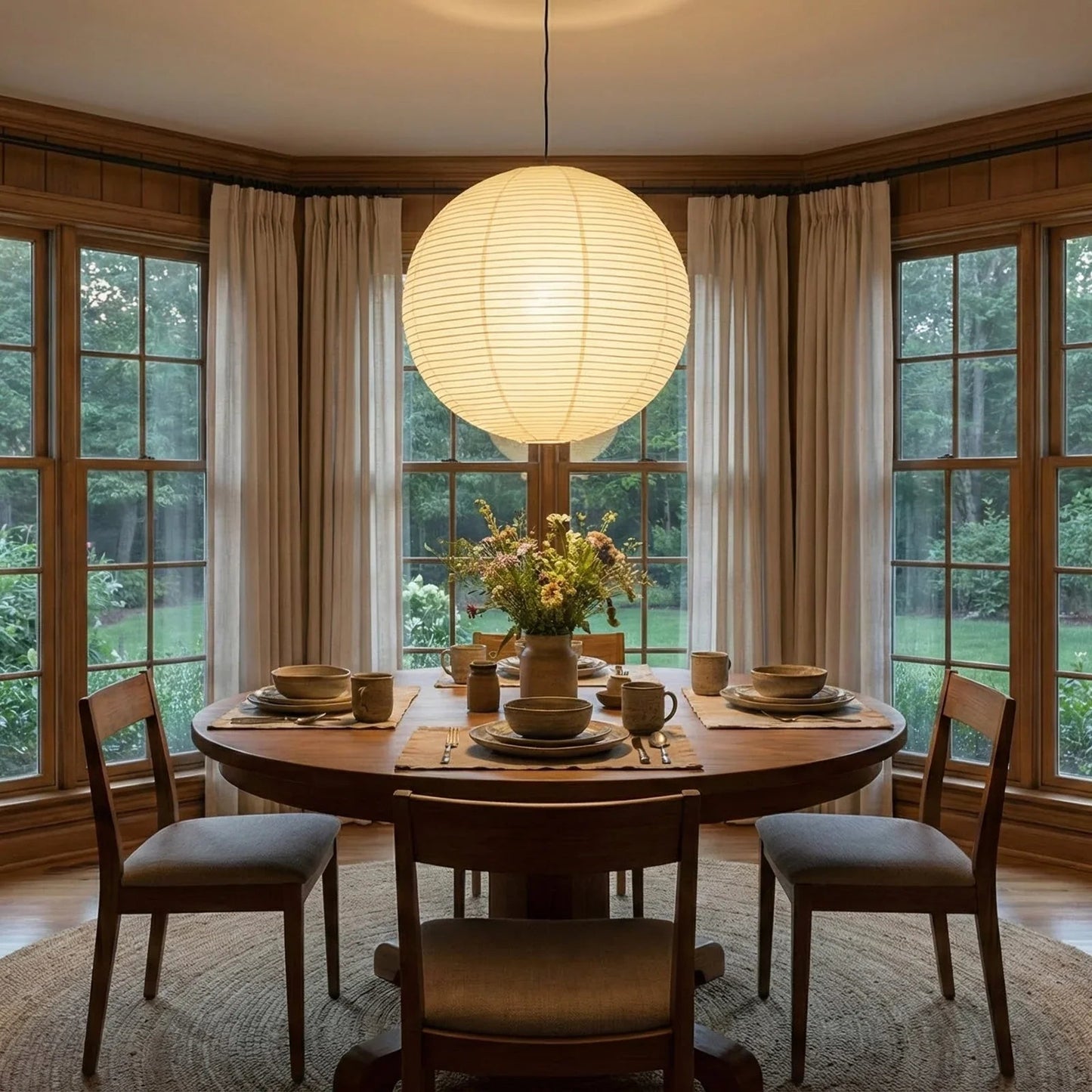 Akari Spherical A Series Pendant Light