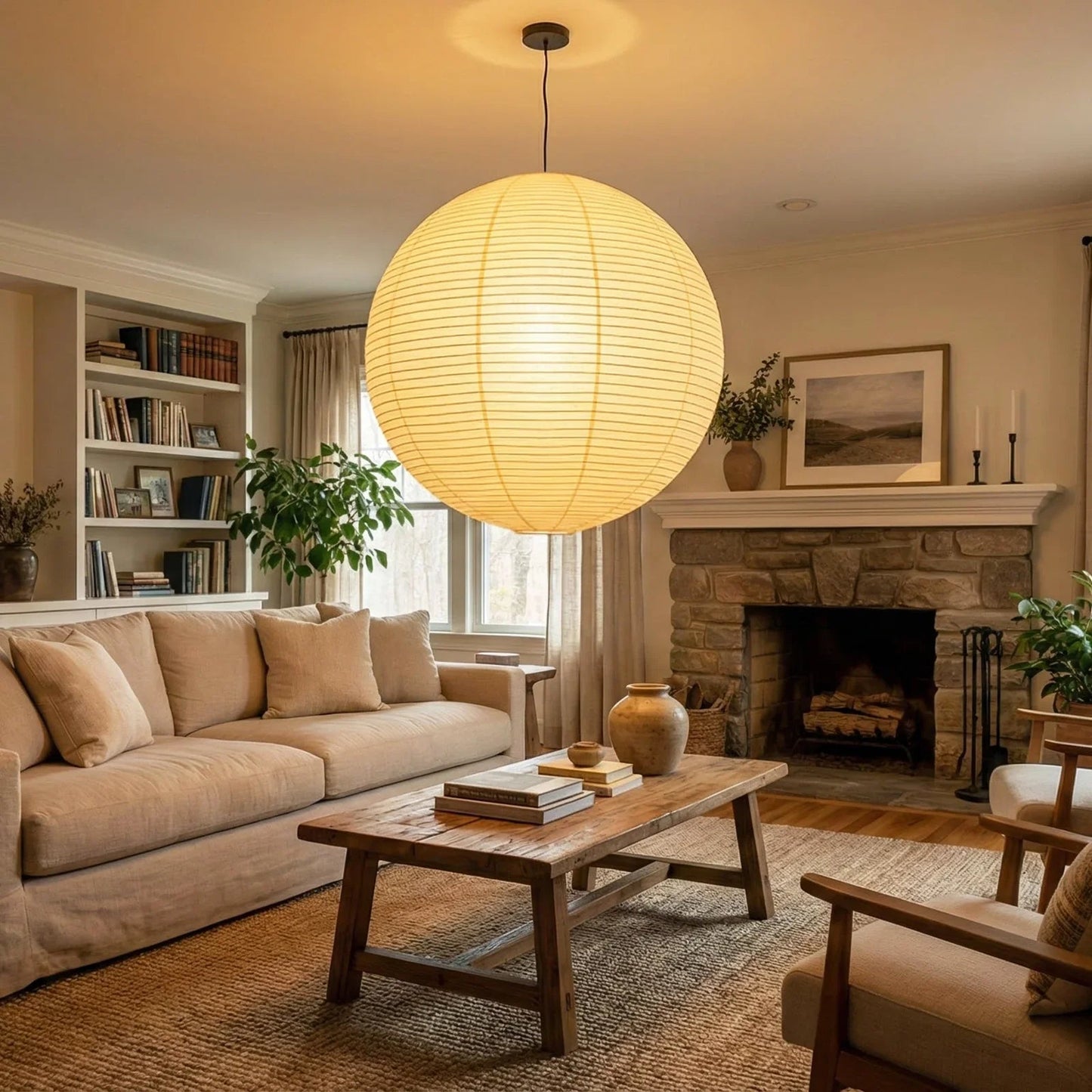 Akari Spherical A Series Pendant Light