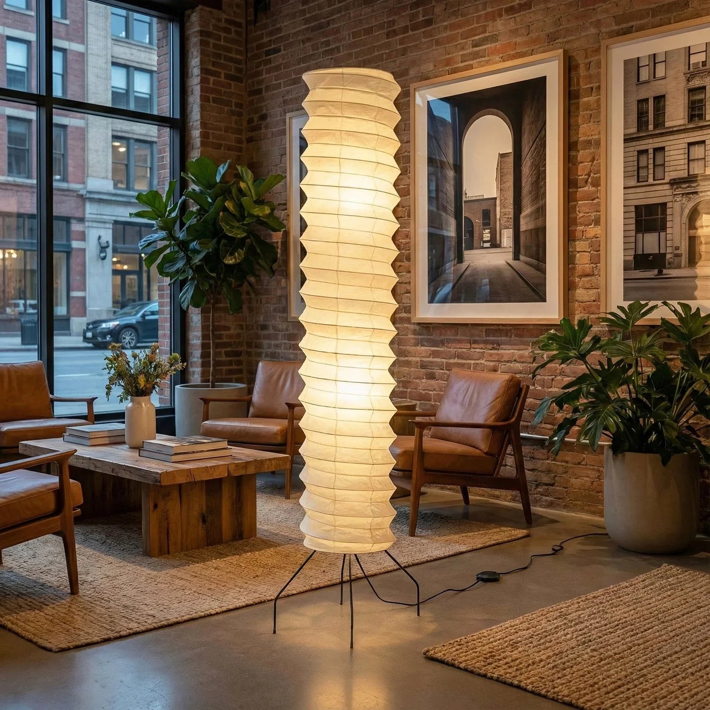 Akari Spiral UF4-31N Floor Lamp