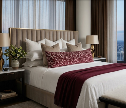 Margaux Spotted Pillow Cover in Mulberry