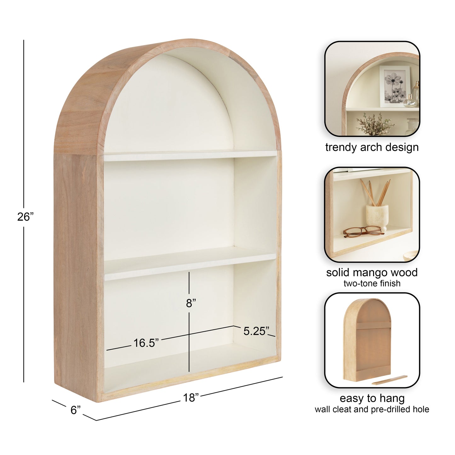 Arcott Arch Wall Shelf