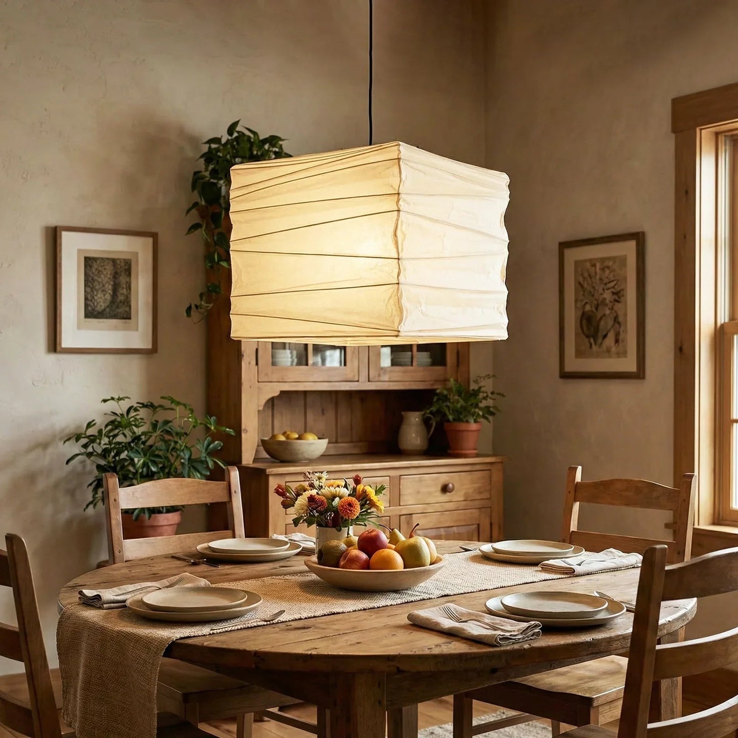 Akari Square 33X 45X Pendant Light