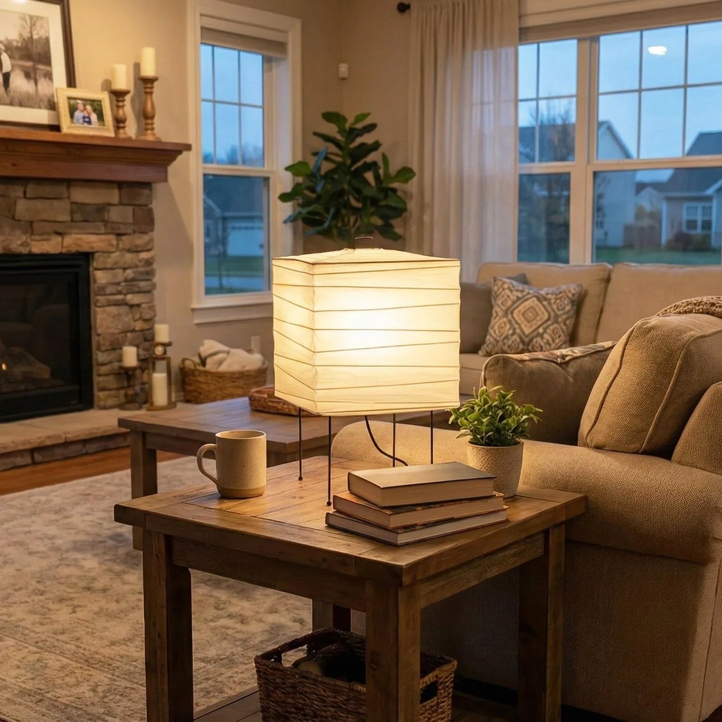Akari Square 3X Table Lamp