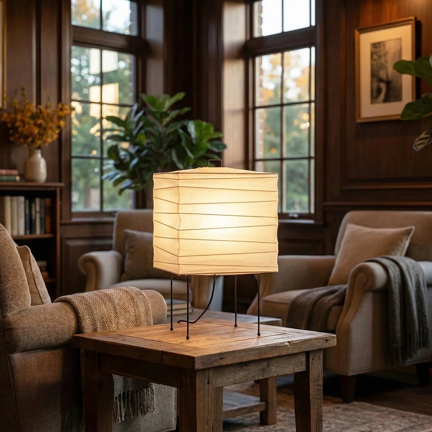 Akari Square 3X Table Lamp