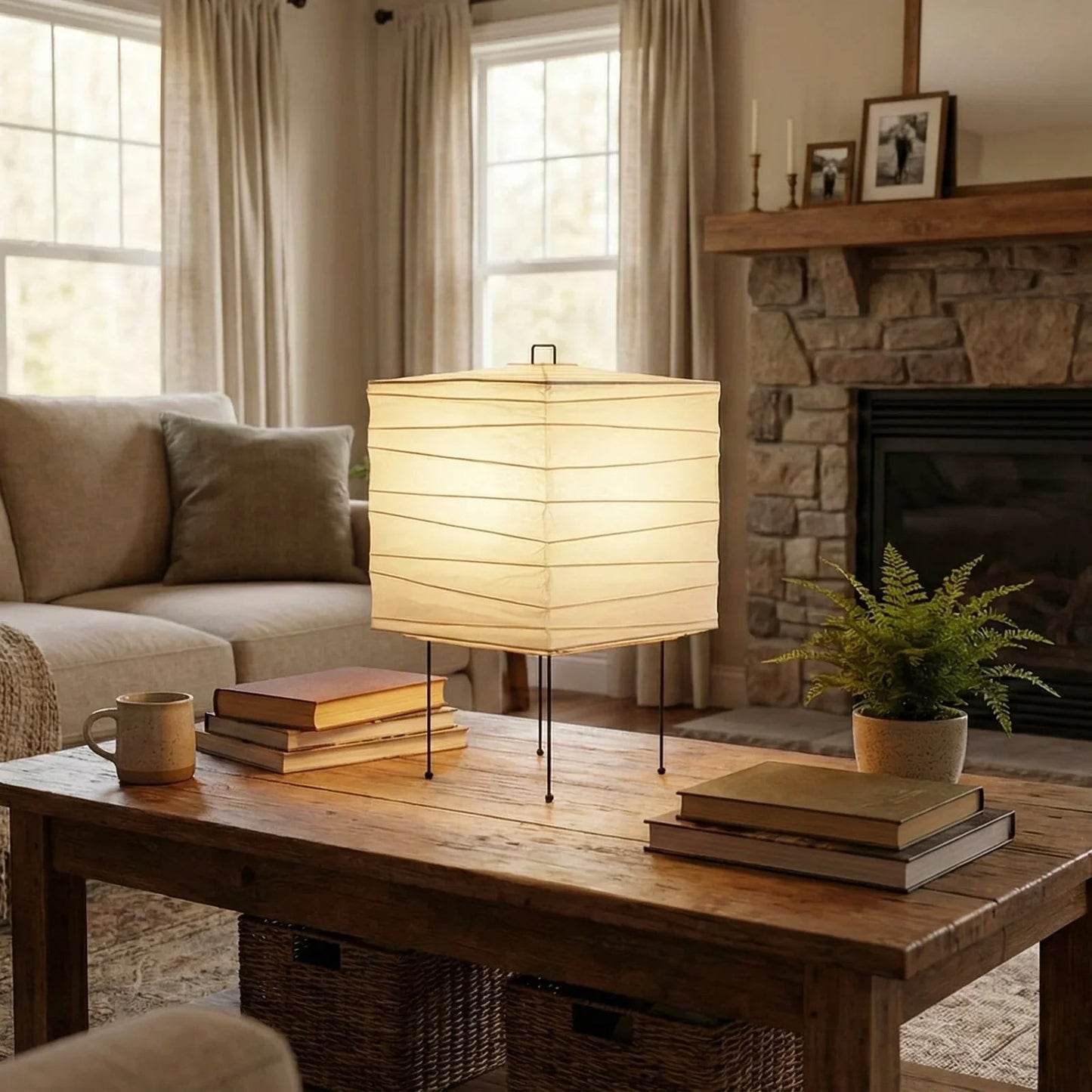 Akari Square 3X Table Lamp