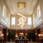 Square Alabaster Box Chandelier