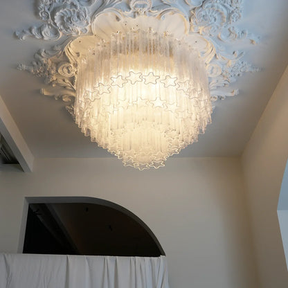 Star Shaped Glass Tube Ceiling Light