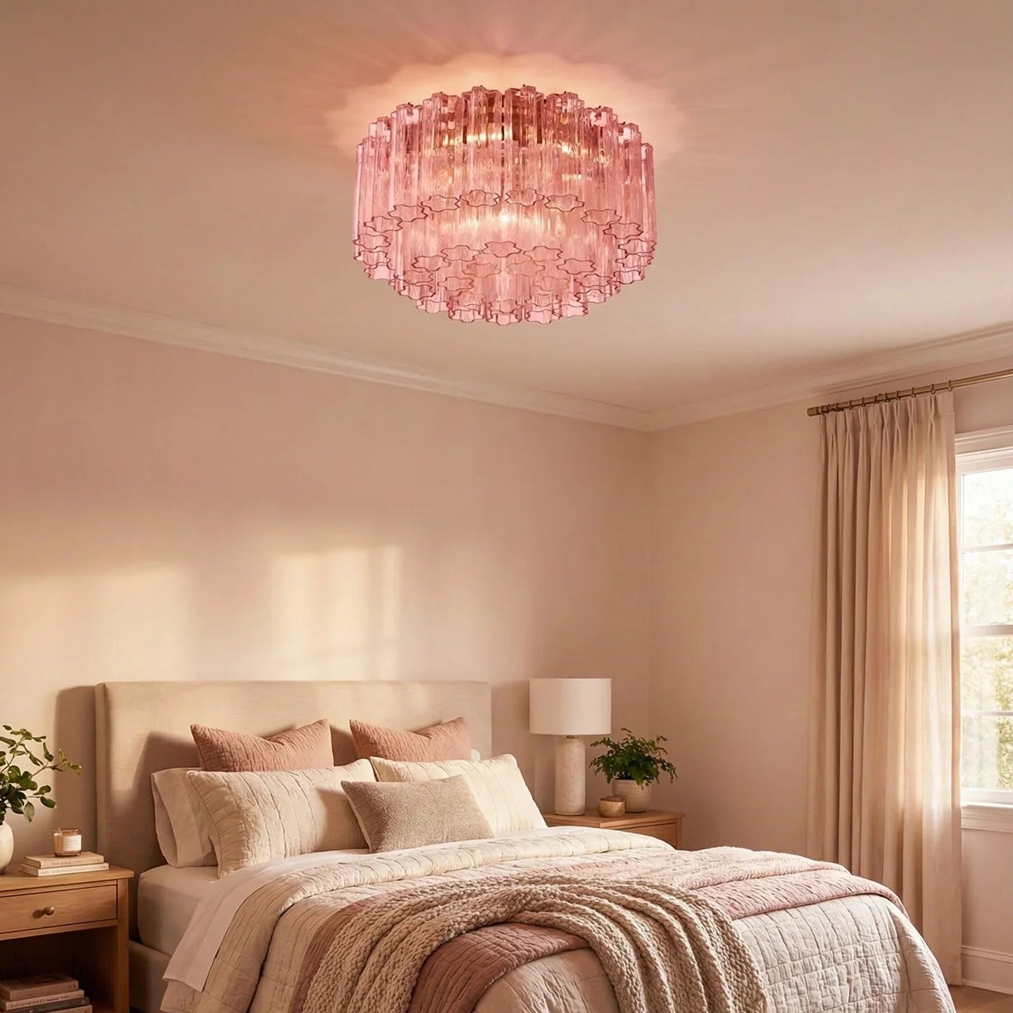 Star Shaped Glass Tube Ceiling Light