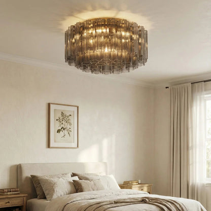 Star Shaped Glass Tube Ceiling Light