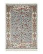 Turkish Silk Rug 5x7, Hunting Design, Animal Pictorials, Bamboo Silk
