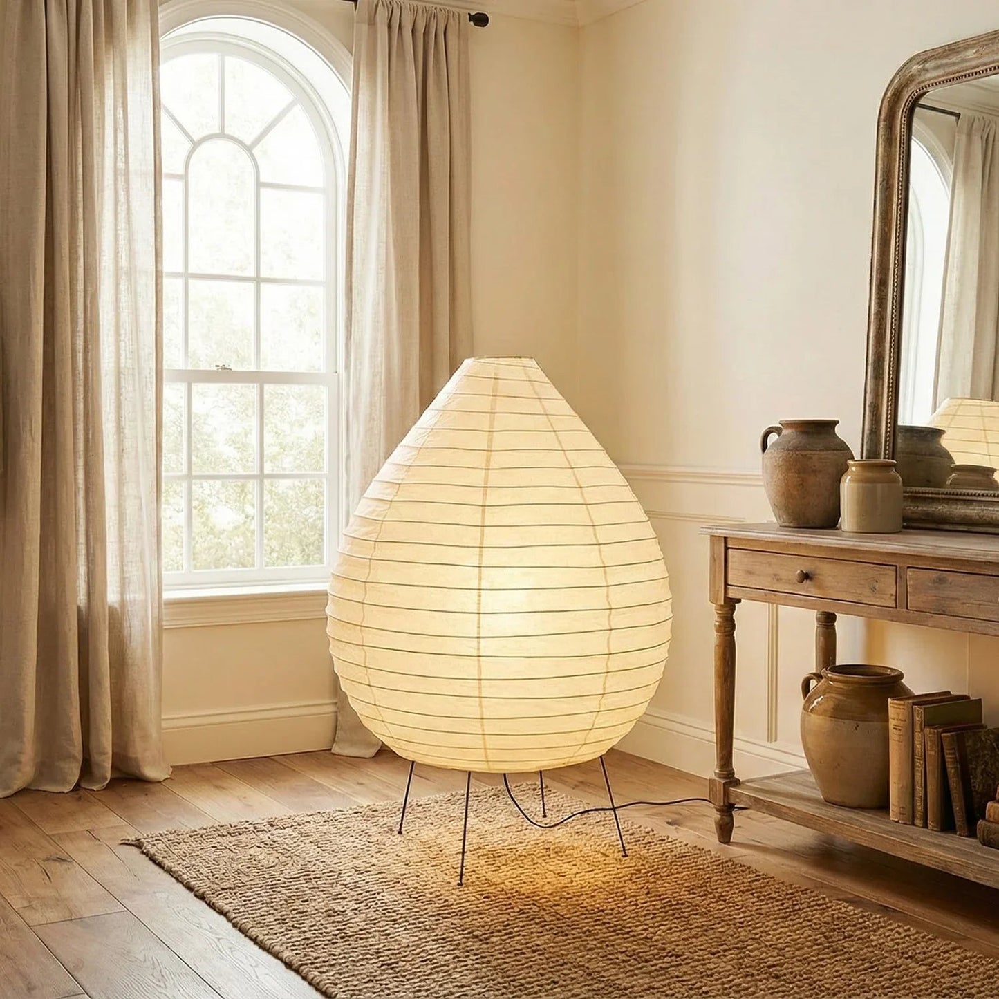 Akari Teardrop Shaped 23N Floor Lamp