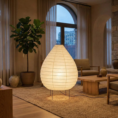 Akari Teardrop Shaped 23N Floor Lamp