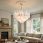 Teardrop Shaped Alabaster Chandelier