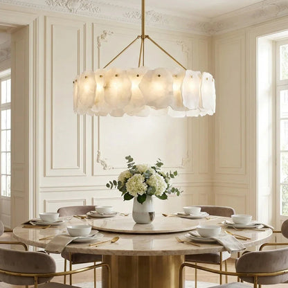 Tiered Alabaster Chandelier