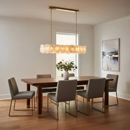 Tiered Alabaster Chandelier