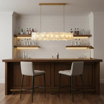 Tiered Alabaster Chandelier