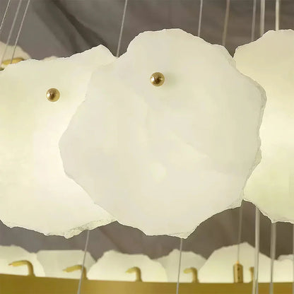 Tiered Alabaster Chandelier