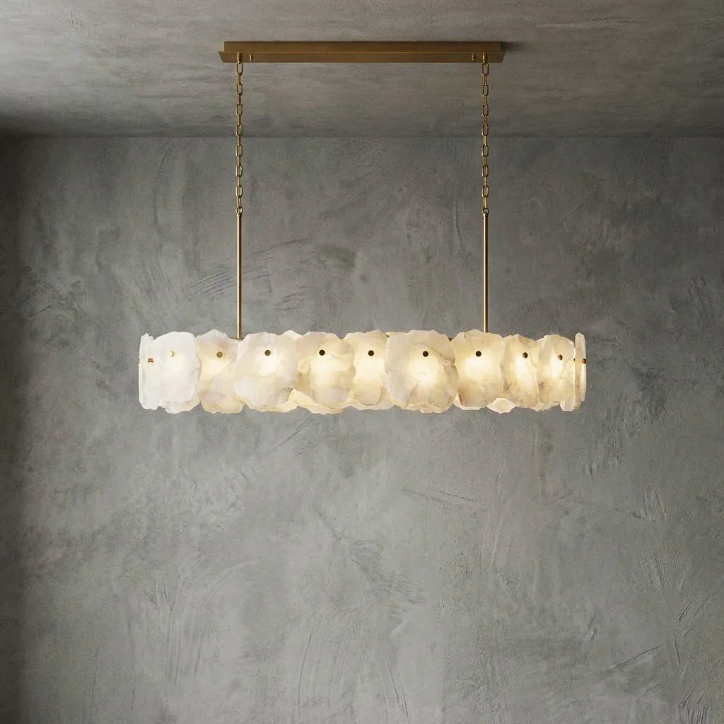 Tiered Alabaster Chandelier