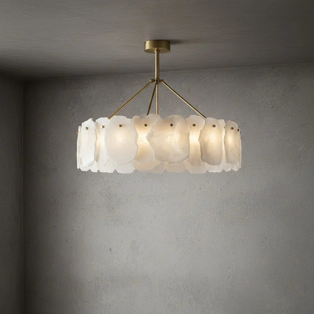 Tiered Alabaster Chandelier
