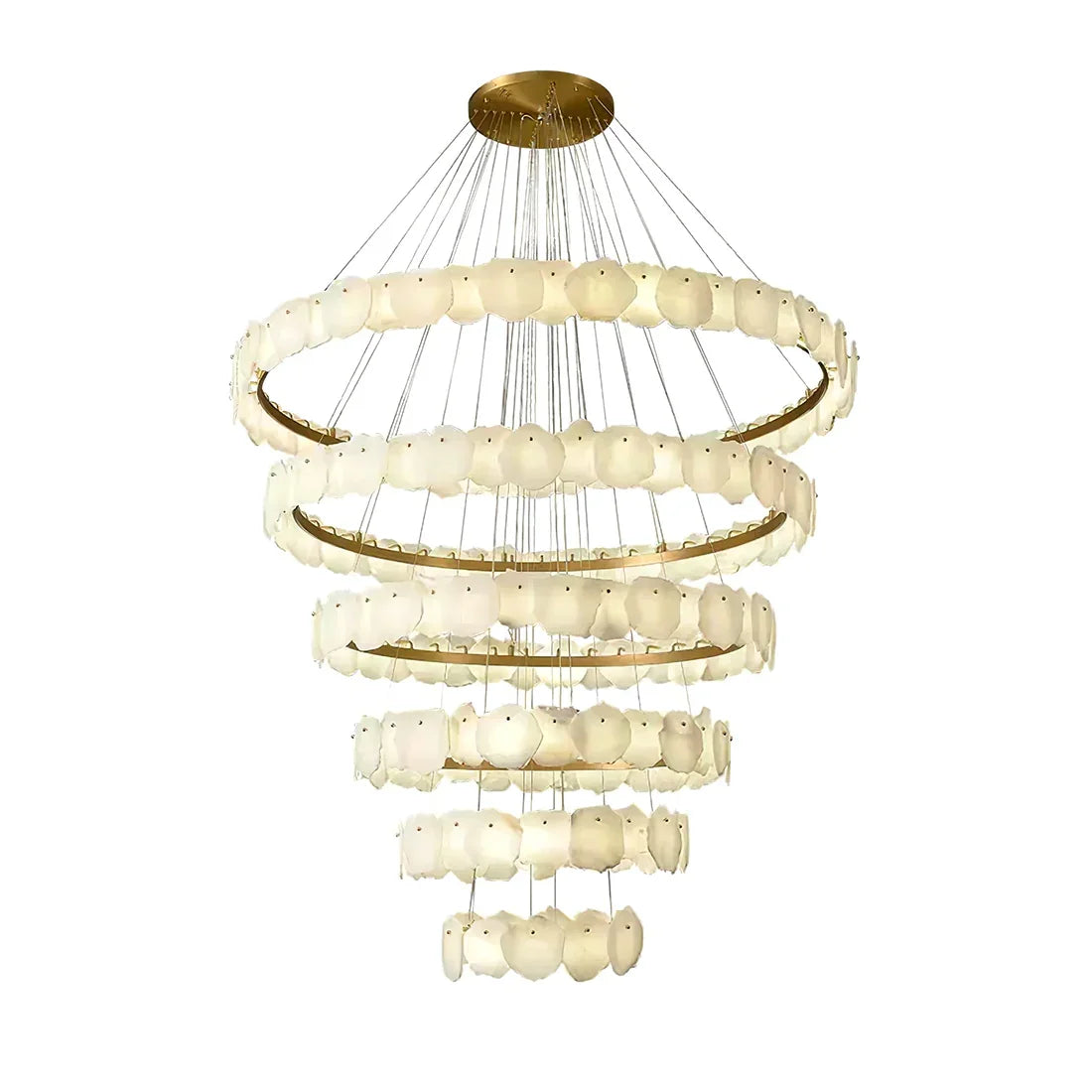 Tiered Alabaster Chandelier