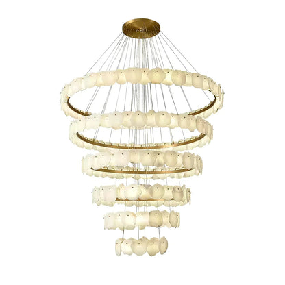 Tiered Alabaster Chandelier
