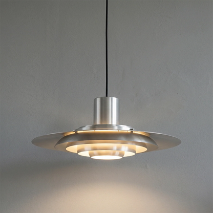 Tiered Dish-Shaped Disc Pendant Light